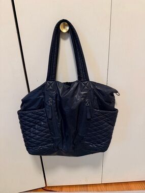 Rebecca Minkoff Diaper Quilted Navy Tote Bag